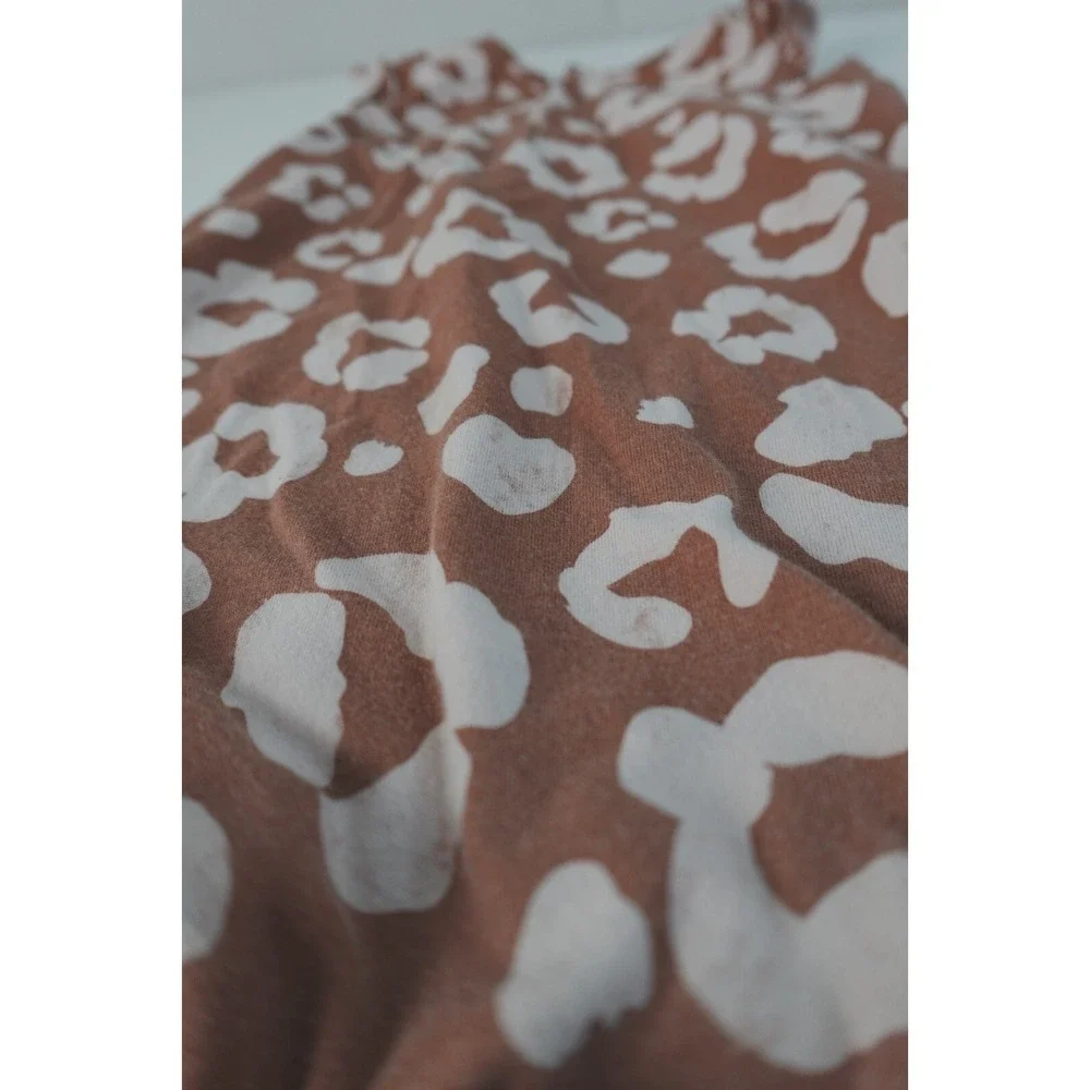Carters‎ Child Of Mine Brown Pattern Romper 18M Cotton Blend